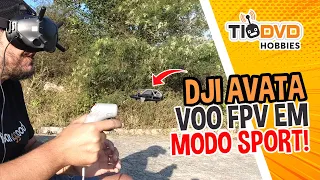 DJI AVATA VOO FPV EM MODO SPORT COM MOTION CONTROLLER