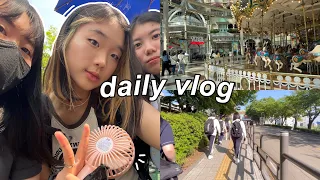 daily vlog 🇰🇷 | lotte world, escola coreana, student life, bingsu etc