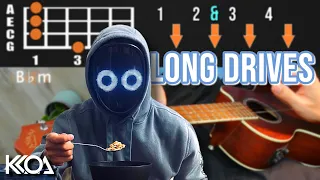 BoyWithUke LONG DRIVES Easy Ukulele Tutorial