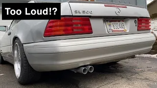 Resonator And Muffler Delete On Mercedes SL500 M119 R129 In Cab Sound Clips And Overall Review!