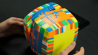 Solving the largest Rubik's Cube in the World | IMPOSSIBLE 17x17x17 Cube Puzzle