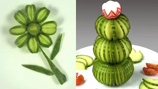 How to Cut The Cucumber So it Becomes A Work Of Art