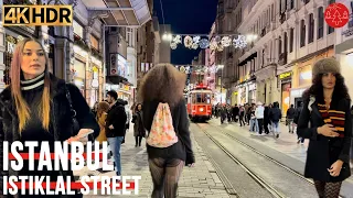 Istanbul City Center Walking Tour Taksim Square,Istiklal Street |4k HDR