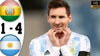 Bolivia vs Argentina 1-4 extended highlights all goal HD