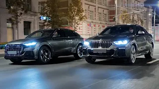 Audi SQ8 vs BMW X6 M50D. Дизельные монстры