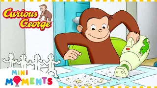Learn To Clean With George! 🧼 | Curious George | Clip | Mini Moments