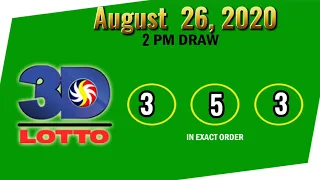 Lotto Result Today (Wednesday) August 26, 2020 PCSO Lotto Winning Number