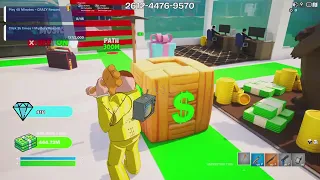 Fortnite:Creative, Trillionaire Tycoon Map Gameplay.