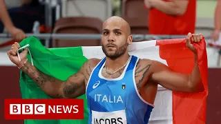 Tokyo Olympics: Italy's Lamont Marcell Jacobs claims shock 100m gold- BBC News