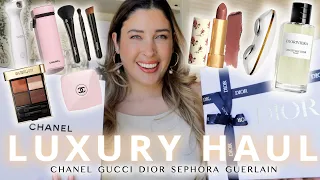 SUMMER LUXURY BEAUTY HAUL UNBOXING : Makeup, Fragrances, Skincare from CHANEL, DIOR, GUCCI & MORE