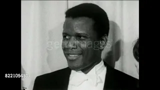 Sidney Poitier Oscar Winner | Post-Award Interview | 36th Academy Awards | Santa Monica | April 1964