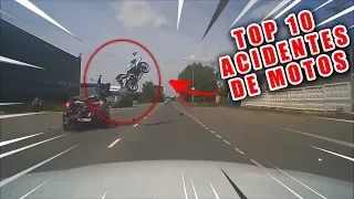 TOP 10 ACIDENTES DE MOTOS LETAIS E ENGRAÇADOS