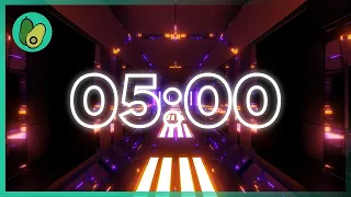 5 Minute Countdown Timer -  Runway, Electronic Music (EDM)  (4K UHD)