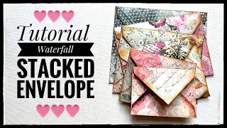 Tutorial - Waterfall Stacked Envelope Junk Journal