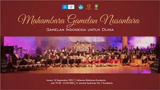 MAHAMBARA GAMELAN NUSANTARA - GAMELAN INDONESIA UNTUK DUNIA
