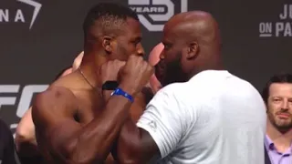 UFC 226 Derrick Lewis Vs Francis N’gannou Get Physical During Face off!!!