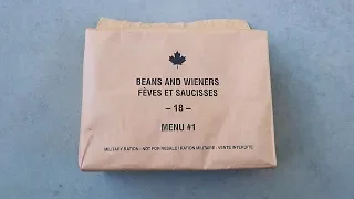 Tasting 2018 Canadian Military MRE (Meal Ready to Eat)
