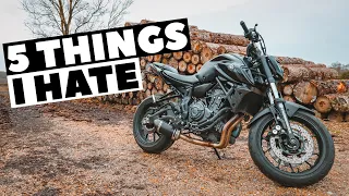 THINGS I HATE ABOUT MY MT-07! #MOTOVLOG