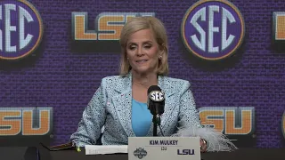 FIGHT REACTION! Kim Mulkey, Angel Reese POSTGAME After LSU-USC Scuffle | Gamecocks 79, Tigers 72