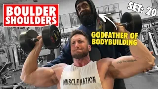 Best Shoulder Workout For Big Deltoids W. The GODFATHER OF BODYBUILDING