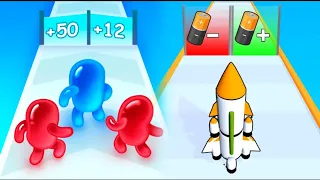 Join Blob Clash 3D | Recharge Rocket Run All Levels Android, ios Gameplay Mobile NEW UPDATE