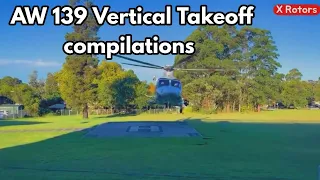 AW139 helicopter  vertical takeoff compilation #aw139_vtof