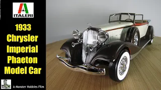 Model Car Garage Show And Tell - My Dad's Italeri 1933 Chrysler Imperial Phaeton - A Model Car Build