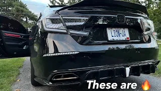 Clear white yofers diffuser light install 2018-2022 honda accord