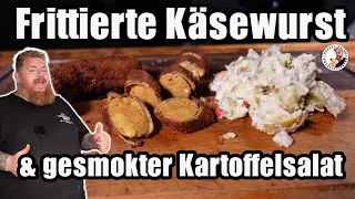 Frittierte Käsewurst & gesmokter Kartoffelsalat - BBQ & Grillen für jedermann