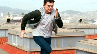 Tom Holland Awesome PARKOUR Scene | Uncharted | CLIP