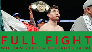 WILLIAM ZEPEDA SMASHES JAIME ARBOLEDA -FULL FIGHT