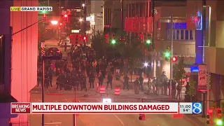 11 p.m. update: Protesters in downtown Grand Rapids