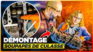 #LDDF 5 - Démontage des soupapes de la culasse (sans jurons) Peugeot 205 moteur TU