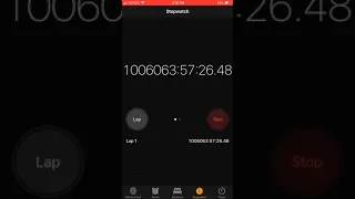 We hit 1000000 hours on stopwatch