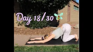 Day 18: Gentle Back + Core Strengthening | Relaxing | HIps - Yoga with Concha