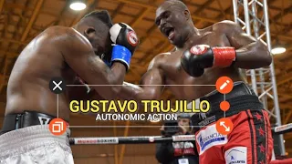 GUSTAVO TRUJILLO DEFEATED HIS FIRST TOUGH OPPONENT TERRELL WOODS