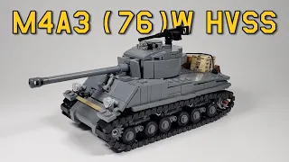 Building the M4A3E8 Sherman in LEGO