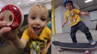 Two Year Old Skateboard Setup! - Ryden Schrock