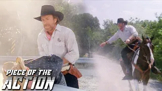 Chasing Down A Bail Hopper On Horseback | Walker, Texas Ranger