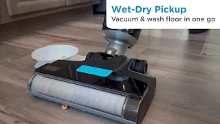 BLACK+DECKER Vacuum + Wash Duo Multi-Surface Cordless with Accessories | BXUVXA01