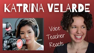 Voice Teacher Reacts - KATRINA VELARDE - Go the Distance