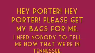 [On Screen Lyrics] Johnny Cash - Hey Porter