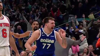 LUKA DONCIC WITH THE MIRACLE SHOT TO FORCE OVERTIME VS NEW YORK!