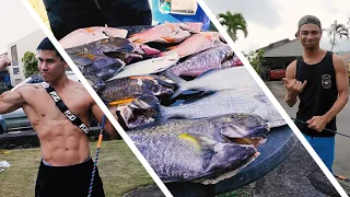 CATCH AND COOK COLLAB- Kai Spears- Ululoa Nursery- Fitness Served Daily- FISHNGRILLZ HAWAII !!