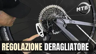 Come regolare il cambio deragliatore posteriore SRAM Eagle | MTBT