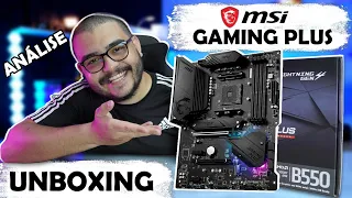 Placa Mãe MSI GAMING PLUS B550 Unboxing e Análise - Será a melhor custo beneficio?