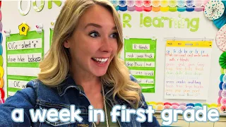 A WEEK IN FIRST GRADE | Picture Day, My Small Groups, Sub Plans + a FUN Cricut Project!