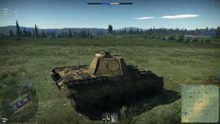 War Thunder highlights - "Avenger" Panther A destroyed T-34-85