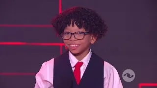 ‘Milagrito’ entregó todo de sí y llenó de sonrisas el escenario de La Voz Kids  audición  a siegas