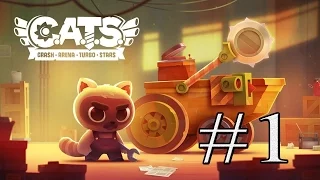 CATS: Crash Arena Turbo Stars - Gameplay Walkthrough Part 1 - Build & Battle Robots! (iOS, Android)